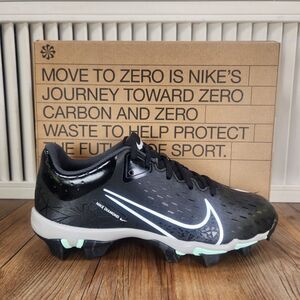 Nike Hyperdiamond 4 Keystone Kids Sz 5Y Black Gray Softball Cleats